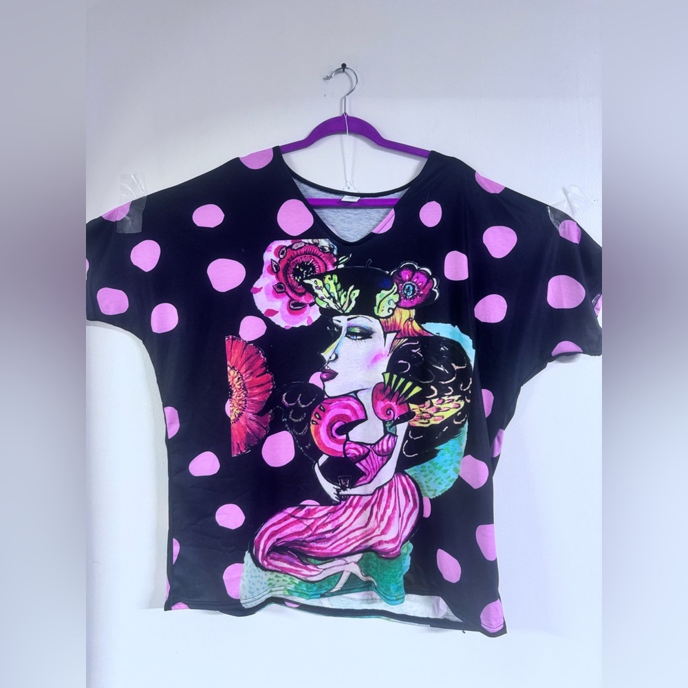 Winged goddess top